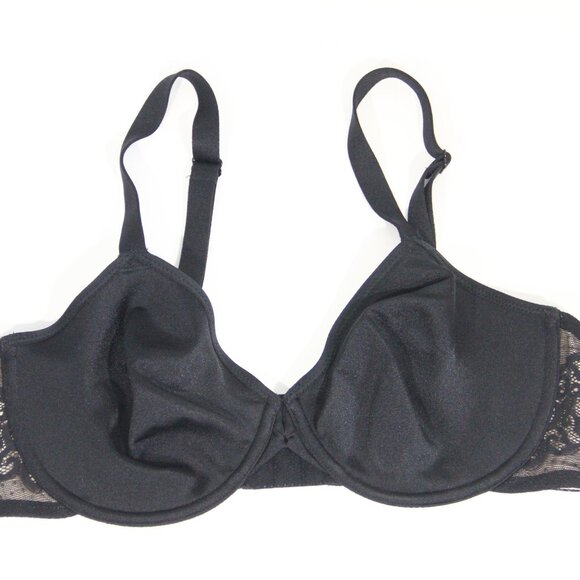 Wacoal So Sleek Full Figure Bra 36D Women Underwire Black 855137 - Picture 2 of 9
